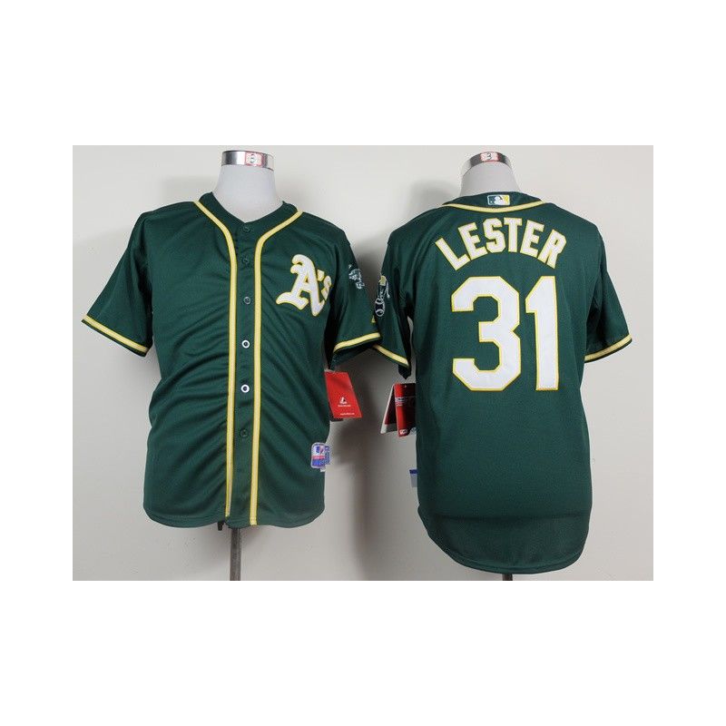 Cheap Jon Lester Athletics Green Jersey From China #31 In Men Women Youth Size