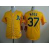 Cheap Brandon Moss Athletics Yellow Jersey From China #37 In Men Women Youth Size