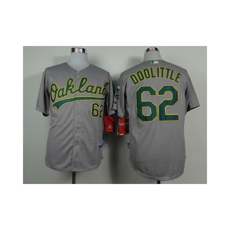 Cheap Sean Doolittle Athletics Grey Jersey From China #62 In Men Women Youth Size