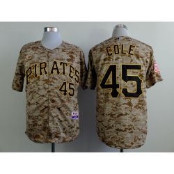Cheap Gerrit Cole Pirates Camo Jersey From China #45 In Men Women Youth Size