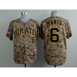 Cheap Starling Marte Pirates Camo Jersey From China #6 In Men Women Youth Size