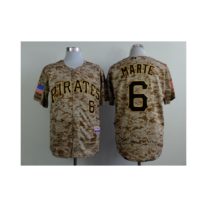 Cheap Starling Marte Pirates Camo Jersey From China #6 In Men Women Youth Size Cheap Starling Marte Pirates Camo Jersey From China #6 In Men Women Youth Size
