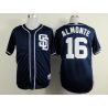 Cheap Abraham Almonte Padres Blue SD Jersey From China #16 In Men Women Youth Size