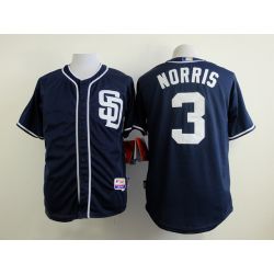 Cheap Derek Norris Padres Blue SD Jersey From China #3 In Men Women Youth Size