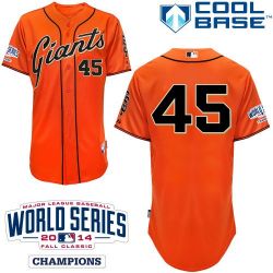 Cheap Travis Ishikawa Giants Orange Jersey From China #45 In Men Women Youth Size