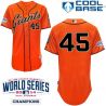 Cheap Travis Ishikawa Giants Orange Jersey From China #45 In Men Women Youth Size