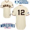 Cheap Joe Panik Giants Cream Jersey From China #12 In Men Women Youth Size