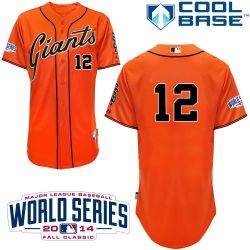 Cheap Joe Panik Giants Orange Jersey From China #12 In Men Women Youth Size