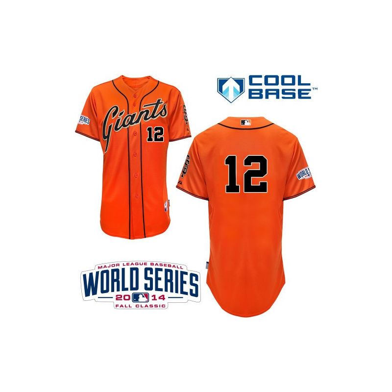 Cheap Joe Panik Giants Orange Jersey From China #12 In Men Women Youth Size