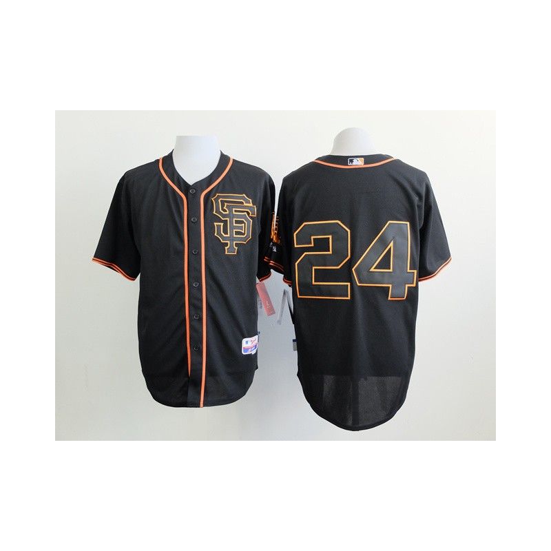 Cheap Willie Mays Giants Black SF Jersey From China #24 In Men Women Youth Size