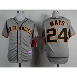 Cheap Willie Mays Giants Grey Jersey From China #24 In Men Women Youth Size