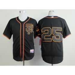 Cheap Barry Bonds Giants Black SF Jersey From China #25 In Men Women Youth Size