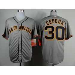 Cheap Orlando Cepeda Giants Grey Jersey From China #30 In Men Women Youth Size