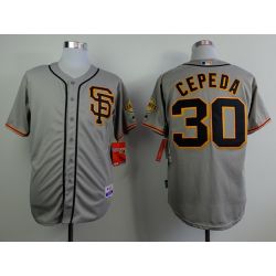 Cheap Orlando Cepeda Giants Grey SF Jersey From China #30 In Men Women Youth Size