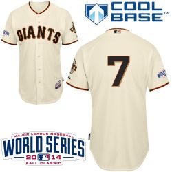 Cheap Gregor Blanco Giants Cream Jersey From China #7 In Men Women Youth Size