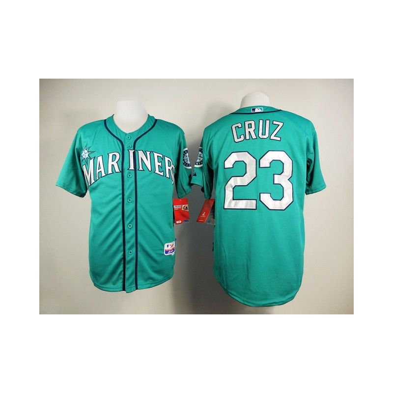 Cheap Nelson Cruz Mariners Green Jersey From China #23 In Men Women Youth Size