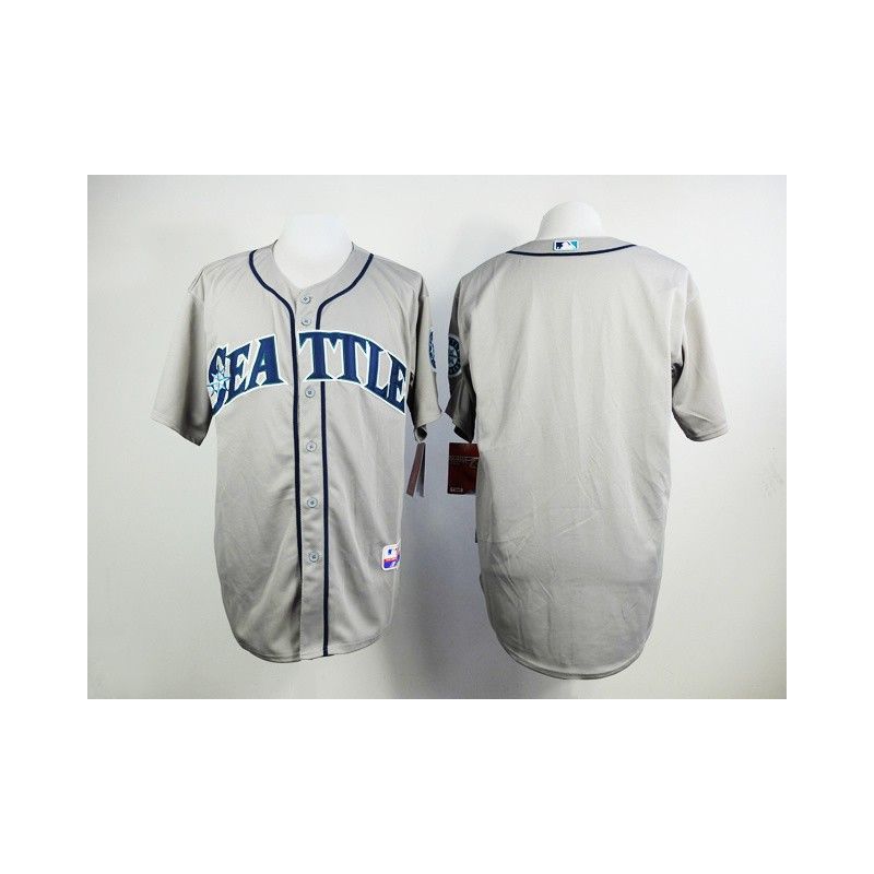 Cheap Blank Mariners Grey Jersey From China In Men Women Youth Size