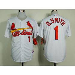 Cheap Ozzie Smith Cardinals White Jersey From China #1 In Men Women Youth Size