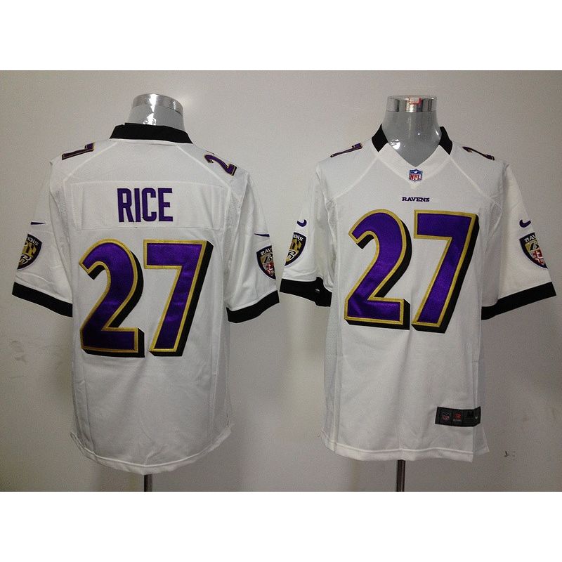 Cheap Ray Rice Ravens Jersey #27 White From China Game