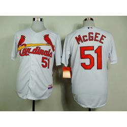 Cheap Willie McGee Cardinals White Jersey From China #51 In Men Women Youth Size