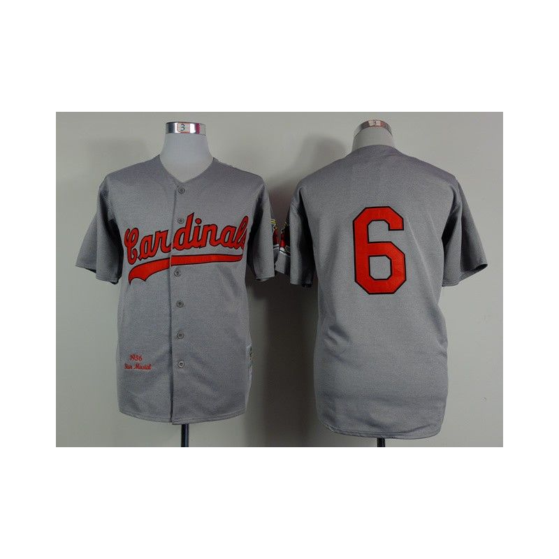 Cheap Stan Musial Cardinals Grey 1956 throwback Jersey From China #6 In Men Women Youth Size Cheap Stan Musial Cardinals Grey 1956 throwback Jersey From China #6 In Men Women Youth Size