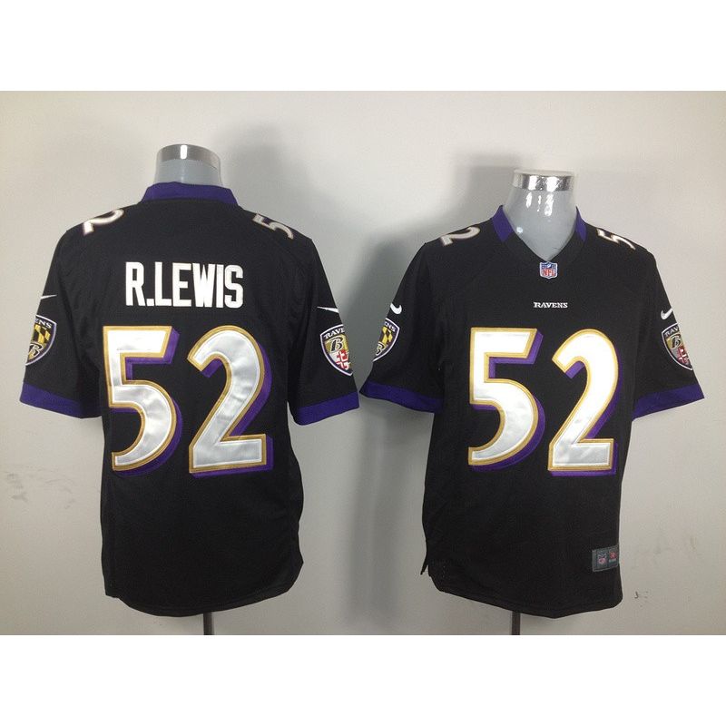 Cheap Ray Lewis Ravens Jersey #52 Black From China Game
