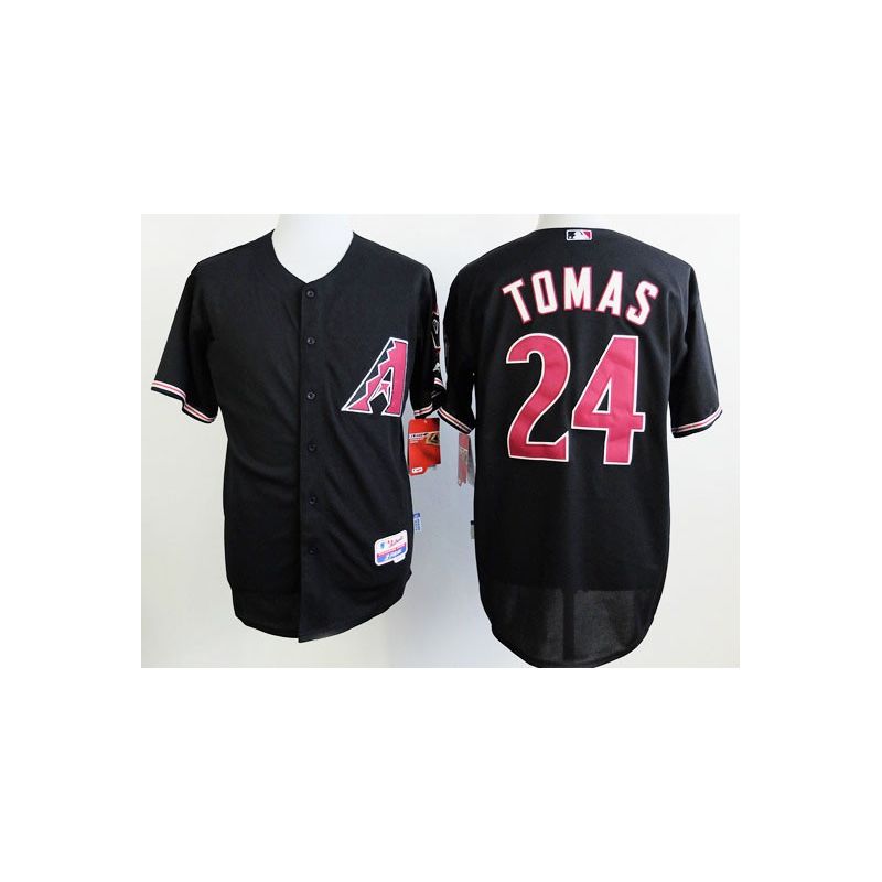 Cheap Yasmany Tomas Diamondbacks Black Jersey From China #24 In Men Women Youth Size