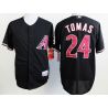 Cheap Yasmany Tomas Diamondbacks Black Jersey From China #24 In Men Women Youth Size