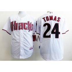 Cheap Yasmany Tomas Diamondbacks White Jersey From China #24 In Men Women Youth Size