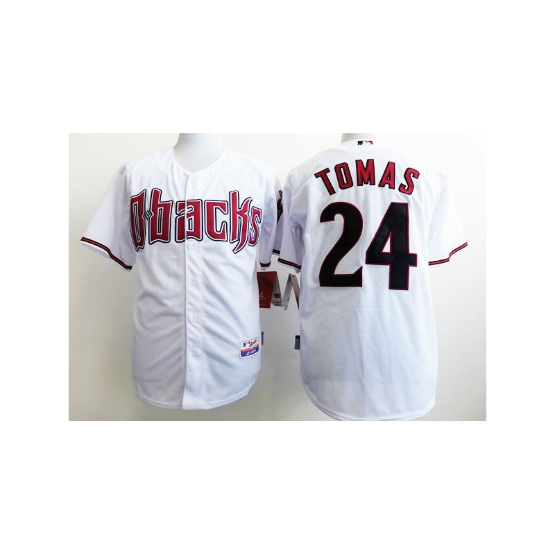 Cheap Yasmany Tomas Diamondbacks White Jersey From China #24 In Men Women Youth Size