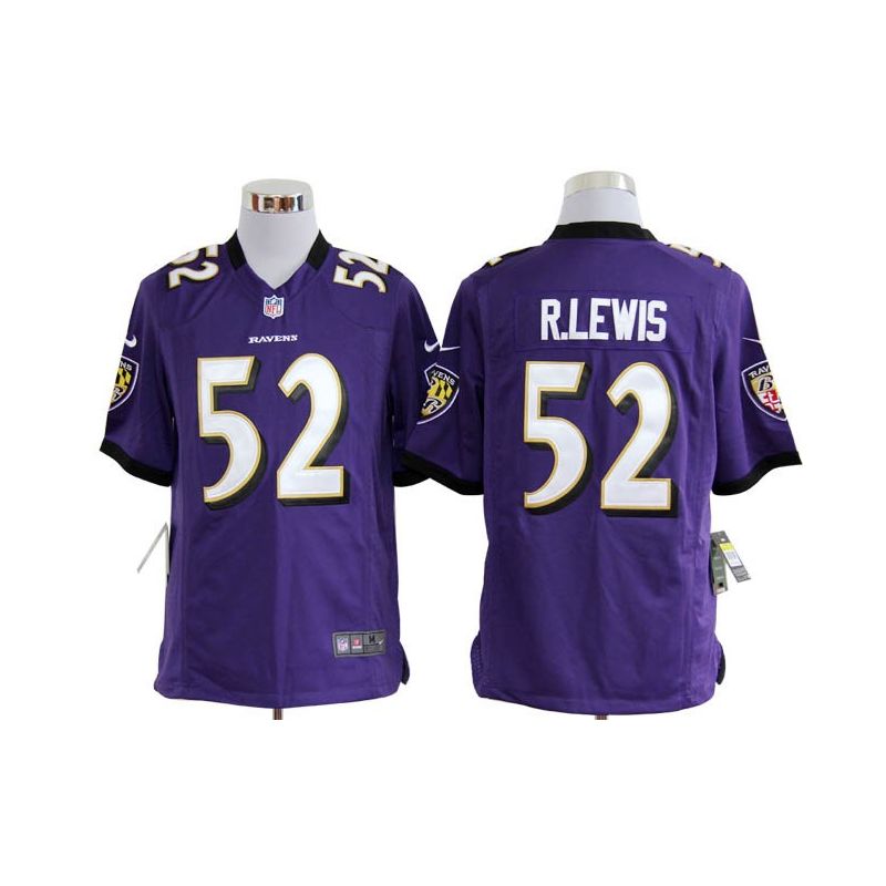 Cheap Ray Lewis Ravens Jersey #52 Purple From China Game