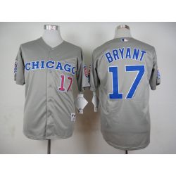 Cheap Kris Bryant Cubs Grey 1990 Turn Back The Clock Jersey From China #17 In Men Women Youth Size