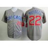 Cheap Addison Russell Cubs Grey Jersey From China #22 In Men Women Youth Size