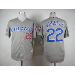 Cheap Addison Russell Cubs Grey 1990 Turn Back the Clock Jersey From China #22 In Men Women Youth Size