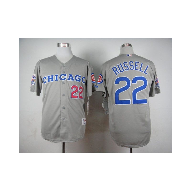 Cheap Addison Russell Cubs Grey 1990 Turn Back the Clock Jersey From China #22 In Men Women Youth Size