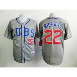 Cheap Addison Russell Cubs Grey CUBS Jersey From China #22 In Men Women Youth Size