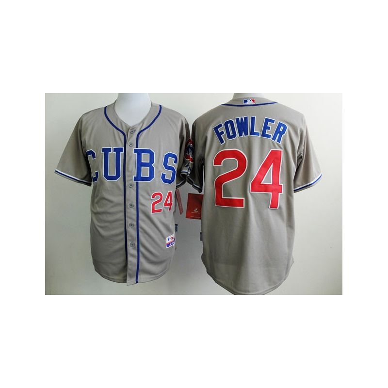 Cheap Dexter Fowler Cubs Grey CUBS Jersey From China #24 In Men Women Youth Size