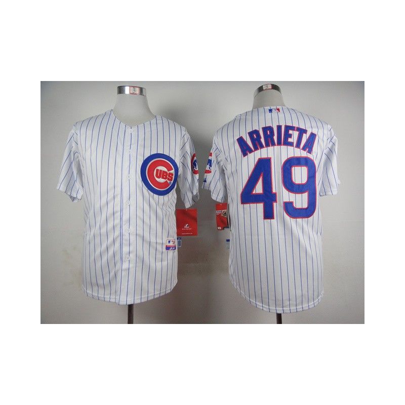 Cheap Jake Arrieta Cubs White Jersey From China #49 In Men Women Youth Size