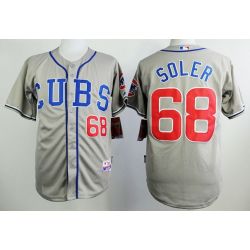 Cheap Jorge Soler Cubs Grey Jersey From China #68 In Men Women Youth Size