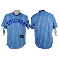 Cheap Cubs Blank Blue White Strips Jersey From China In Men Women Youth Size