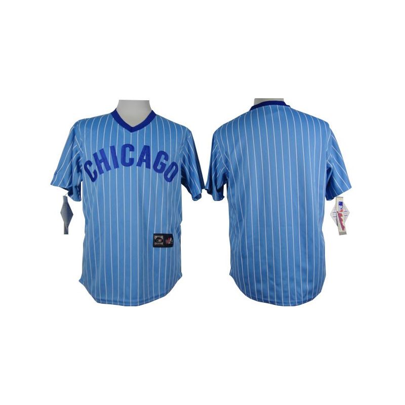 Cheap Cubs Blank Blue White Strips Jersey From China In Men Women Youth Size