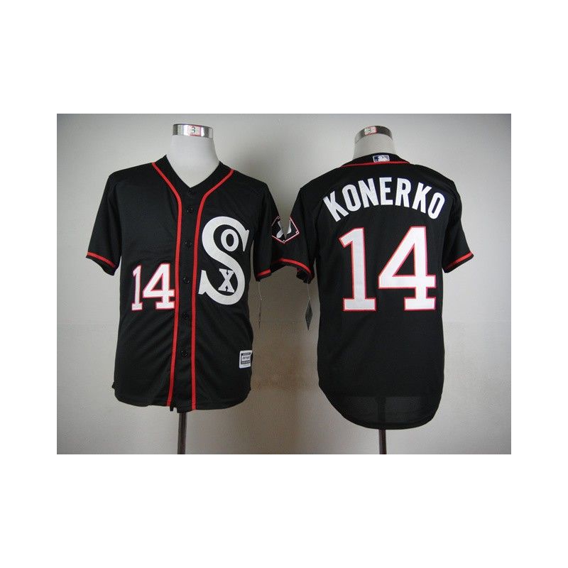 Cheap Paul Konerko White Sox Black 2015 new Jersey From China #14 In Men Women Youth Size