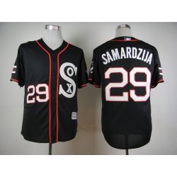 Cheap Jeff Samardzija White Sox Black 2015 new Jersey From China #29 In Men Women Youth Size