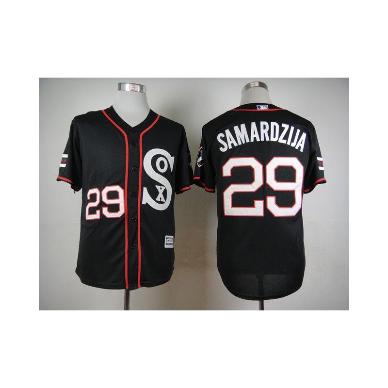 Cheap Jeff Samardzija White Sox Black 2015 new Jersey From China #29 In Men Women Youth Size