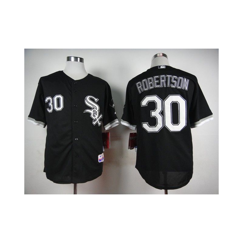 Cheap David Robertson White Sox Black Jersey From China #30 In Men Women Youth Size