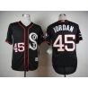 Cheap Michael Jordan White Sox Black 2015 new Jersey From China #45 In Men Women Youth Size