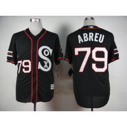 Cheap Jose Abreu White Sox Black 2015 new Jersey From China #79 In Men Women Youth Size