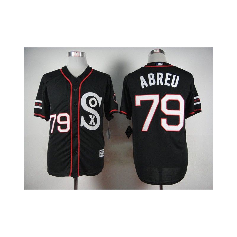 Cheap Jose Abreu White Sox Black 2015 new Jersey From China #79 In Men Women Youth Size