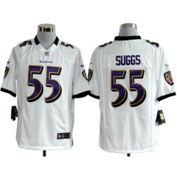 Cheap Terrell Suggs Ravens Jersey #55 White From China Game