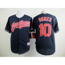 Cheap Yan Gomes Indians Blue Jersey From China #10 In Men Women Youth Size